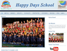 Tablet Screenshot of happydaysschool.org
